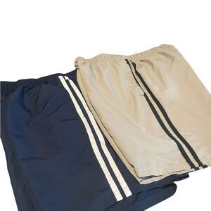BCG size XL Men's Navy and Tan Athletic Shorts great condition 2 pair